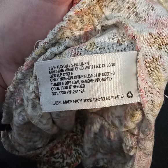 Wild Fable High Rise Floral Ruffle Shorts Elastic Waist Cute Comfy XS - Picture 6 of 7